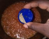 A picture of step 4 of Jollof rice and beans With fried plantain.