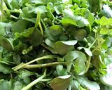 Hình bước làm 1 của món 🌱 Cải Xoong Xào Cà Chua (Vegan)