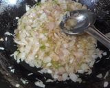 A picture of step 1 of Boondi ki sabji.