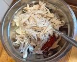 A picture of step 1 of Chicken Salad Spread.