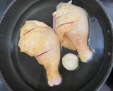 Hình bước làm 1 của món Miến đùi gà