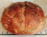 Foto langkah ke 15 dari resep Blue-Orange Sprinkles Sourdough Bread.