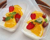 Hình bước làm 3 của món Panna cotta trái cây