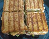 A picture of step 7 of Sprout & Veggie Chaat Club Sandwich.