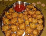 A picture of step 1 of Gotamix (bhajis).