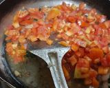 A picture of step 5 of Vidarbha special Nagpuri style Wanga batata Saoji masala bhaji.