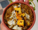 A picture of step 8 of Palak paneer.