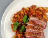 A picture of step 6 of Duck breast with chorizo cassoulet.