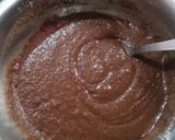 A picture of step 3 of Chocolate burfi.