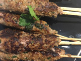 Kebab y baba ganoush
