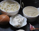 A picture of step 1 of Keto Garlic Bread with almond flour   نان سیر با آرد بادام.