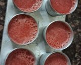A picture of step 2 of Watermelon Popsicles.