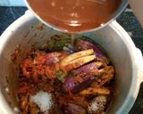 A picture of step 7 of Brinjal Patchadi.