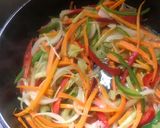 Foto del paso 2 de la receta: Pollo desmechado con vegetales