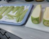 Foto del paso 5 de la receta Cena vegetariana con: brócoli, coliflor, calabacín, ajos y champiñones