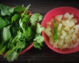 A picture of step 1 of Aloo-Palak Chakli.