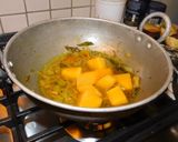 A picture of step 6 of Poosani koottu (Pumpkin) South Indian.