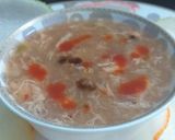 A picture of step 6 of Hot & Sour Soup.