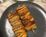 Foto del passaggio 5 della ricetta Spiedino di manzo e tortilla in friggitrice ad aria