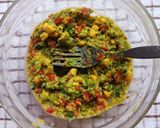 A picture of step 2 of The Ultimate Avocado Sandwich. (A Lunchbox For kids).