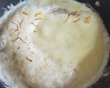 A picture of step 4 of Thandai flavour kesar pista rabdi.