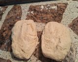 Foto del paso 4 de la receta: Tarta de jamón y queso con papas fritas, huevos