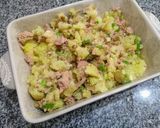 Foto del paso 1 de la receta: Puré de papa rústico con atún y aceituna