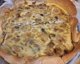 Une image de l'étape 4 de Quiche oignon aubergine.
