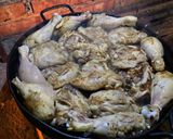 Foto del paso 8 de la receta: Pollo al disco al verjous, salsa de soja y tomates secos con puré de limón