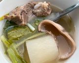 Hình bước làm 1 của món Canh dưa heo hầm mực 🦑