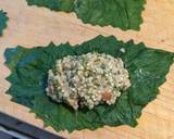 Wild Mustard garlic leaf and red dead nettle & wild onion dolmas recipe step 7 photo