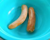 Foto langkah ke 1 dari resep Bolu Pisang Pandan Kukus Mekar.