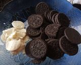 Foto langkah ke 1 dari resep Oreo Cheese Cake Lumer (Irit,ekonomis,Enak).