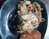 Shirataki cup with tempe katsu langkah memasak 7 foto