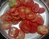 A picture of step 3 of Mint veg Burger in Rajma patty.