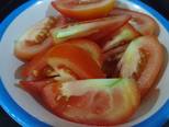 Canh nấm bạch tuyết nấu cà chua chay bước làm 1 hình