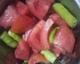 A picture of step 2 of Green cholia (lilwa)curry.(Hara chana).