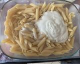 A picture of step 4 of Baked Pasta with Artichokes.