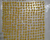 A picture of step 4 of Har bhara dal sandge (green lentil mangodi).