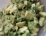 A picture of step 1 of Many Splendored Guacamole from 'Beat That' by Ann Hodgman.