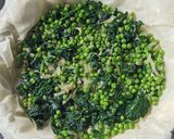 Une image de l'étape 2 de Tarte filo épinards, petits pois, ricotta.