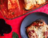 Foto del paso 5 de la receta: Gratinado de calabacín y berenjena con mozzarella y albahaca