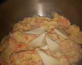 Foto del paso 4 de la receta: Puré de patatas, zanahoria y salchichas