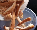 A picture of step 1 of Bread crumbs.
