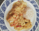 Foto del paso 7 de la receta: Pescado con langostinos, en salsa de curry