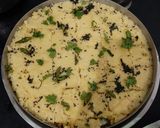 A picture of step 7 of Khaman Dhokla.