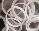 A picture of step 1 of Onion Rings Pakoda.