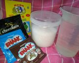Foto langkah ke 1 dari resep Puding Coklat Leci.