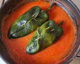 A picture of step 4 of Light Cheese-Stuffed Poblano Peppers.