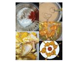 A picture of step 2 of Lollipop chicken - dry version.